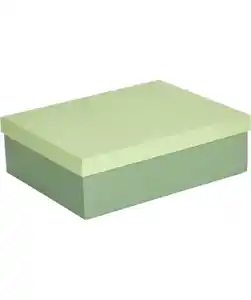 Rechteckige Geschenkbox, grün