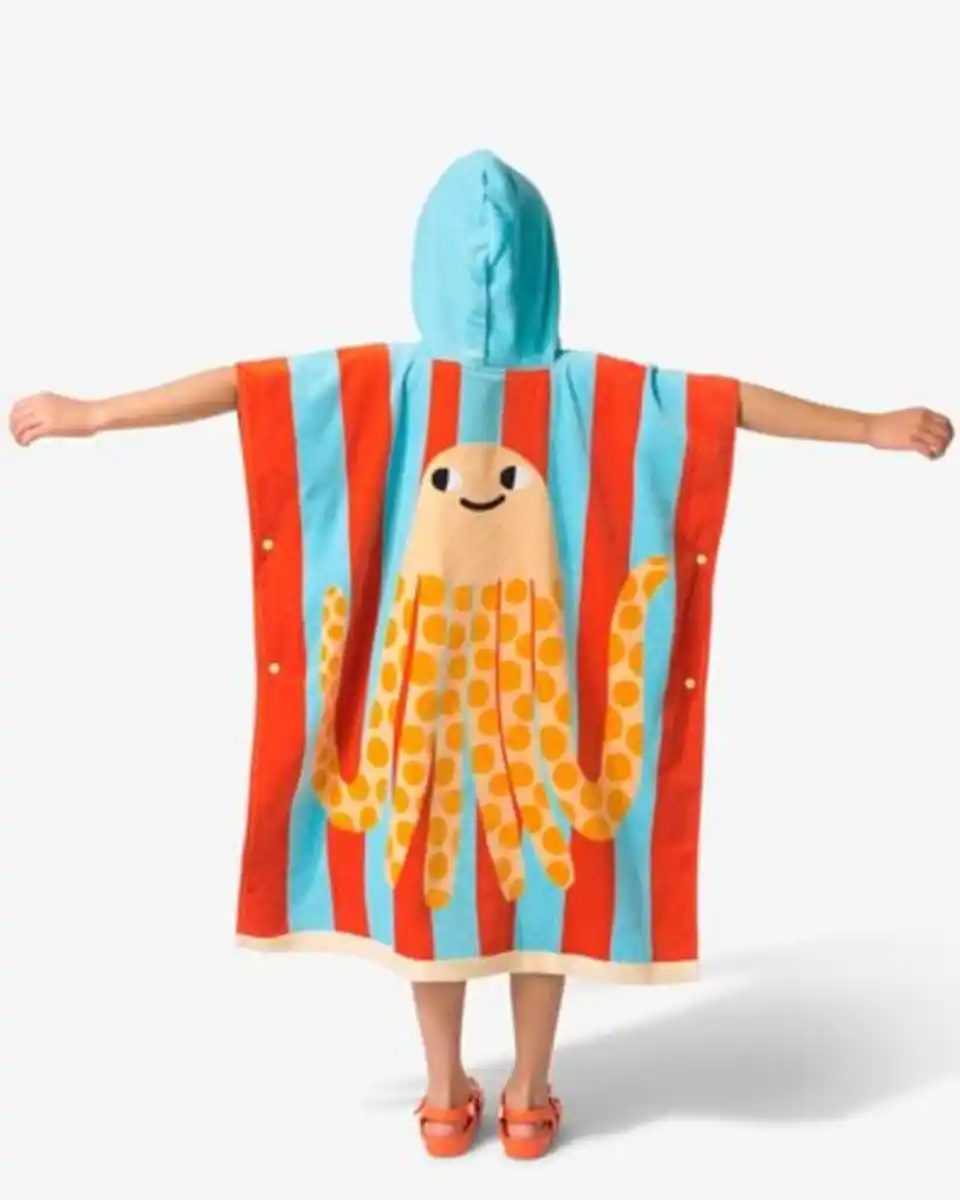 Bild 2 von Kinderponcho 6–12 Jahre, Baumwolle, Oktopus