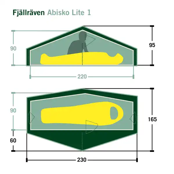 Bild 2 von ABISKO LITE 1 Unisex - Tunnelzelt