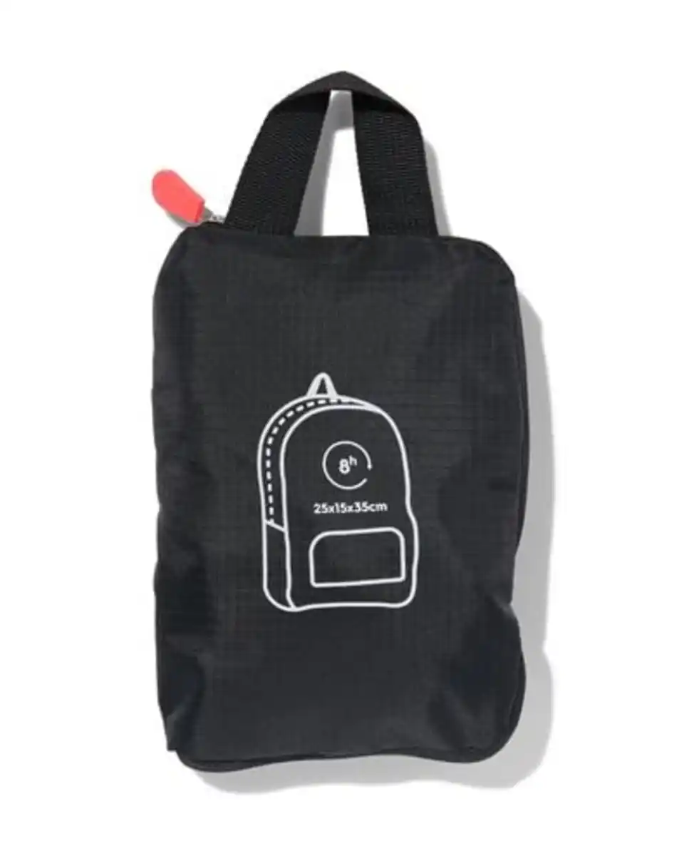 Bild 4 von Rucksack, faltbar, 25 x 15 x 35 cm, schwarz