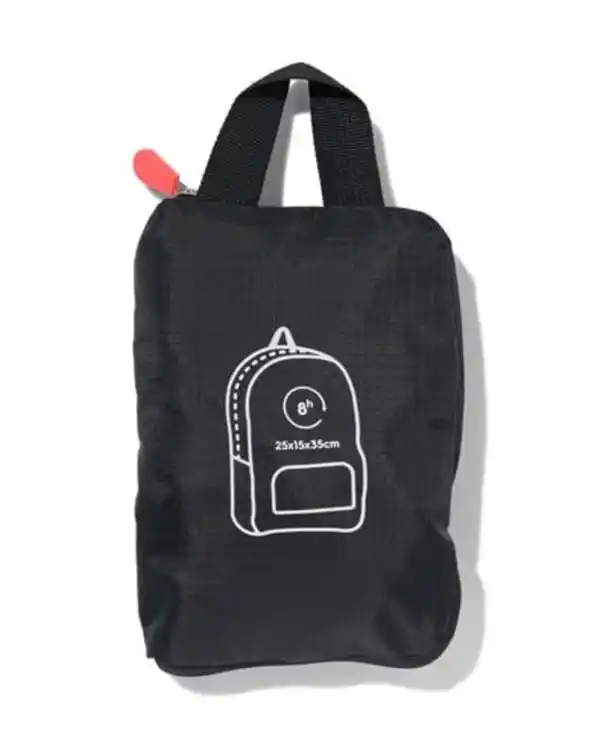 Bild 4 von Rucksack, faltbar, 25 x 15 x 35 cm, schwarz