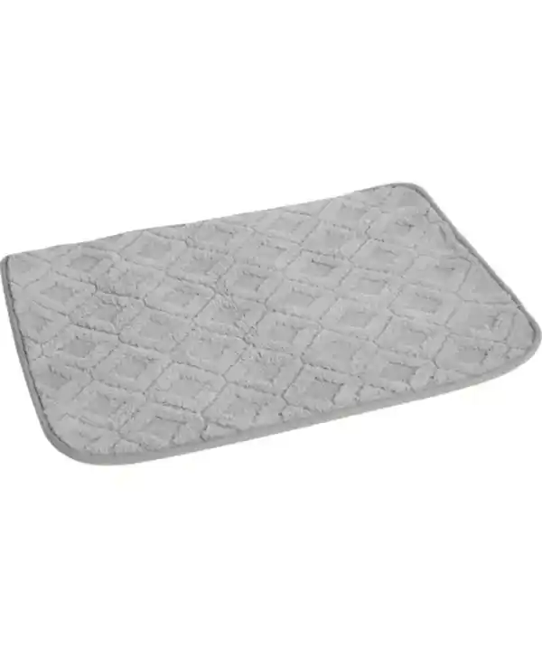 Bild 1 von Fleece-Badematte Diamant, hellgrau