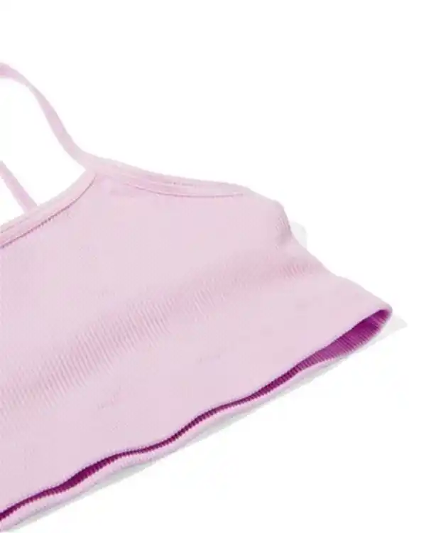 Bild 3 von 2er-Pack Kinder-Tops, nahtlos, gerippt helllila