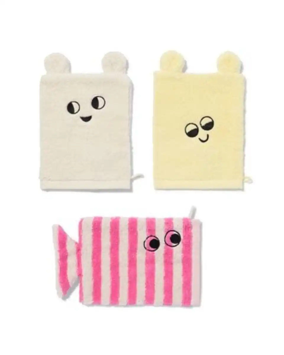 Bild 1 von Kinder-Waschhandschuhe - 3 Stück