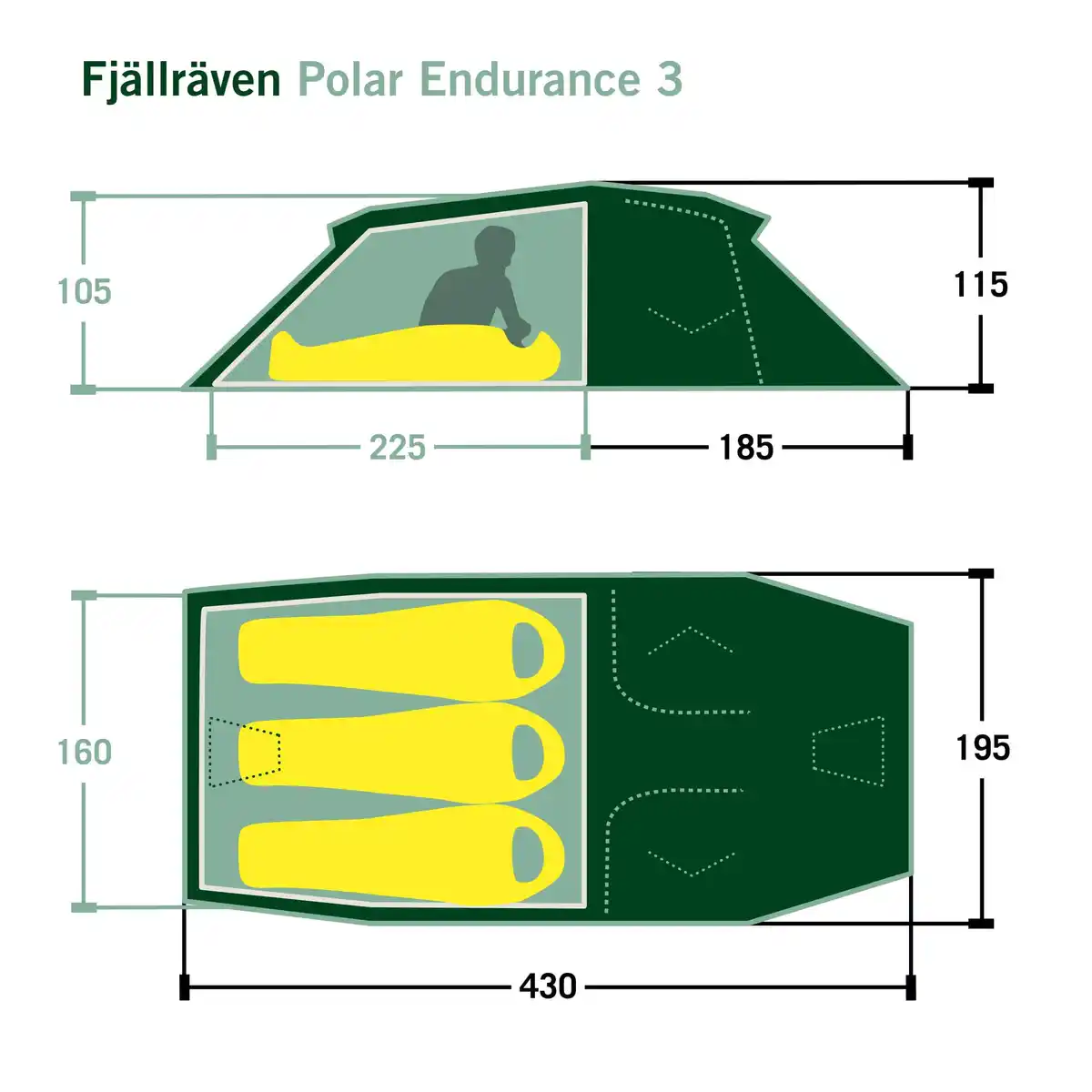Bild 2 von POLAR ENDURANCE 3 - Tunnelzelt