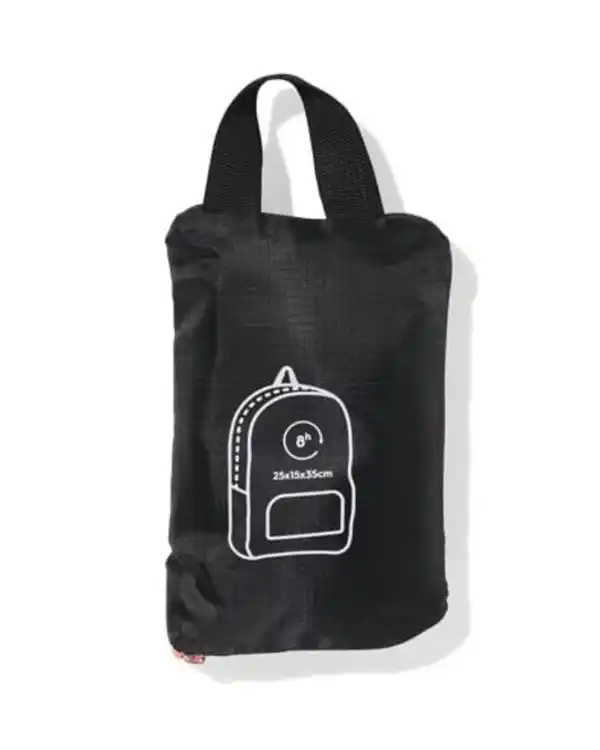 Bild 2 von Rucksack, faltbar, 25 x 15 x 35 cm, schwarz