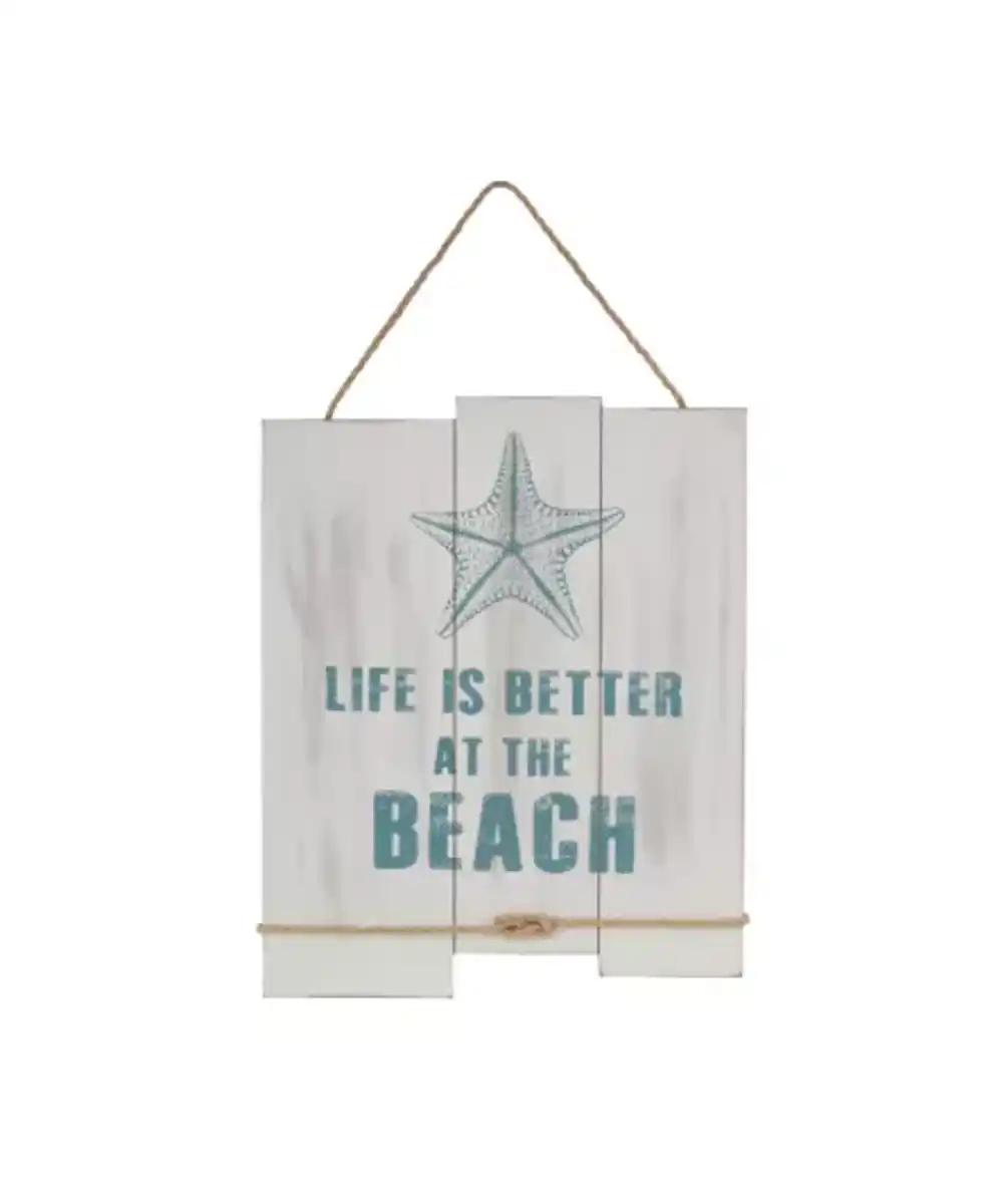 Bild 1 von Maritimes Wandschild, weiß/blau