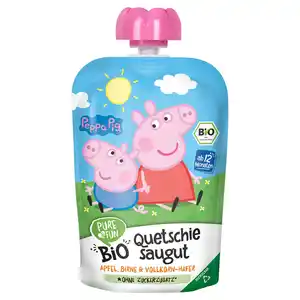 PURE & FUN Bio Quetschie saugut Peppa 100 g