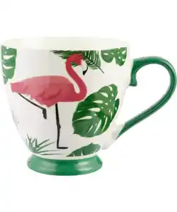 Porzellantasse Flamingo, bunt