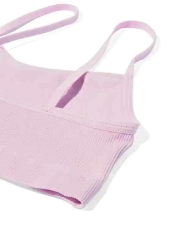 Bild 2 von 2er-Pack Kinder-Tops, nahtlos, gerippt helllila