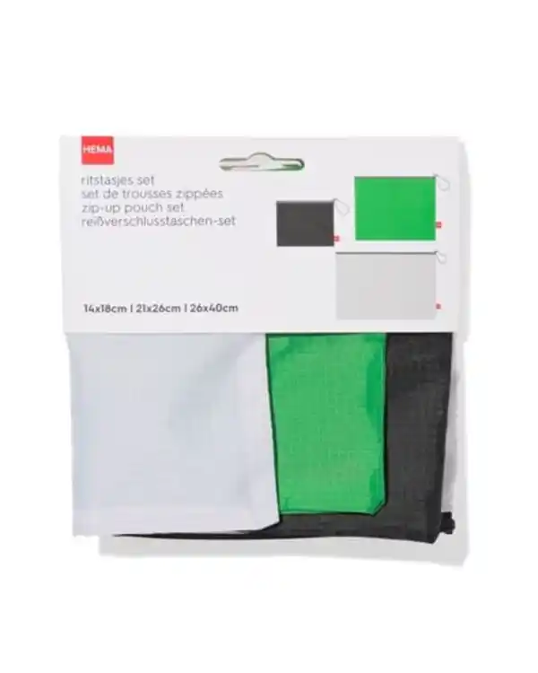 Bild 3 von Reißverschlussbeutel S+M+L – 3 Stück