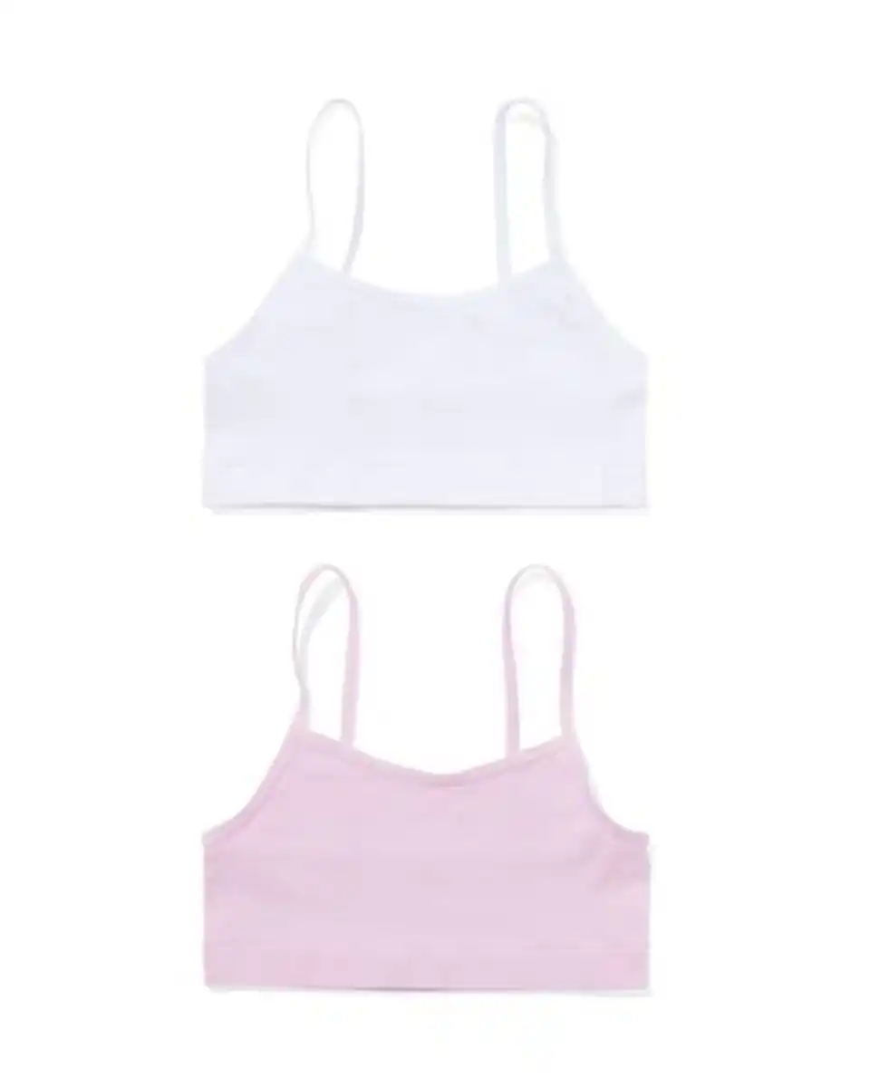 Bild 1 von 2er-Pack Kinder-Tops, nahtlos, gerippt helllila