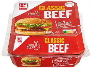 K-CLASSIC Beef-Burger, 190-g-Packg.