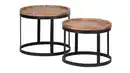 Bild 1 von Couchtisch 2er-Set Akazie massiv lackiert - 53 cm - 48 cm - TAVA