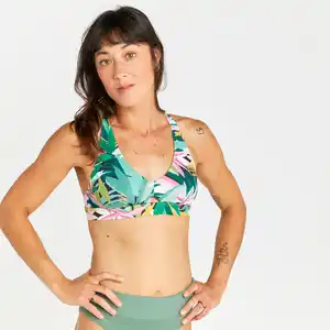 OLAIAN Bikini-Oberteil Damen Bustier Agatha Tropical grün