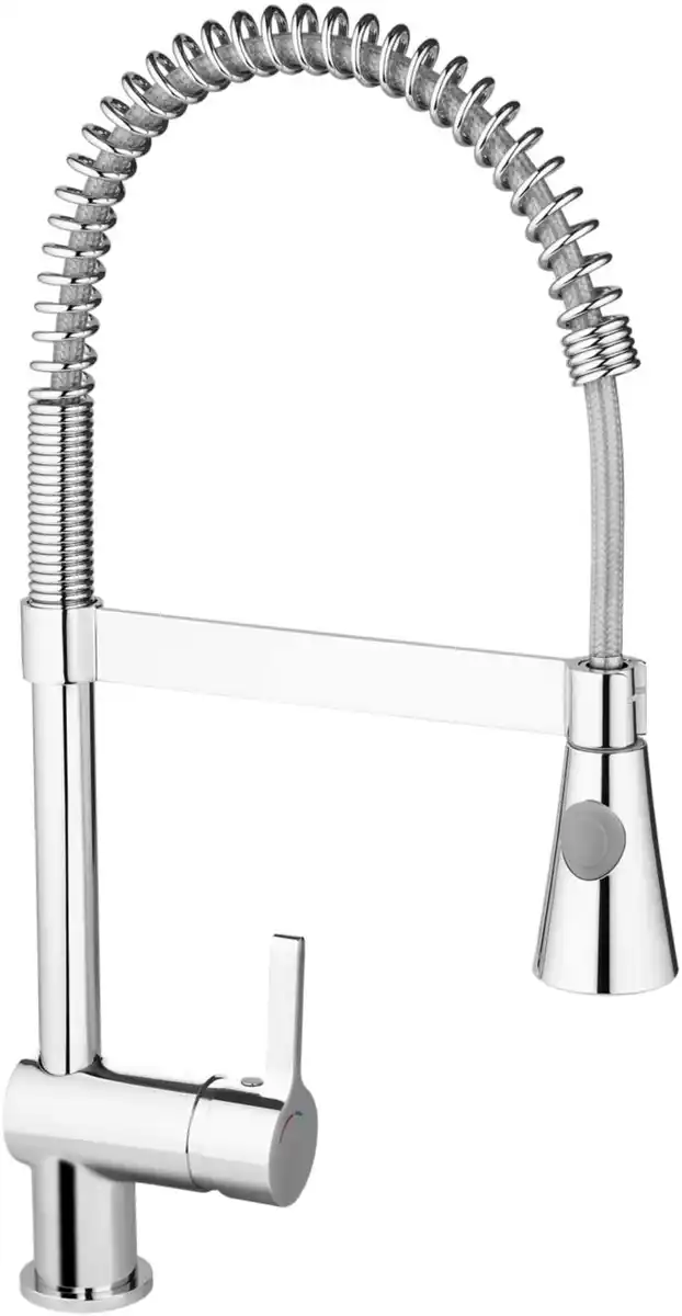 Bild 1 von LIV&BO® Einhebel-Spültischarmatur mit Edelstahl-Spiralfeder