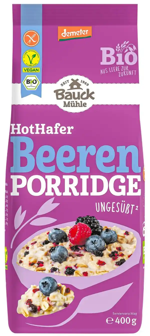 Bild 1 von BAUCK HOF Demeter HotHafer Beere, 400-g-Packg.