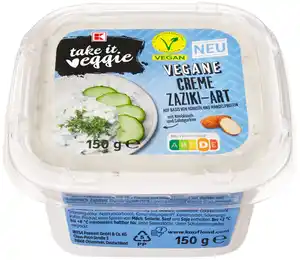 K-TAKE IT VEGGIE Vegane Creme oder Quark-Alternatie, 150-g-Becher