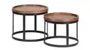 Bild 1 von Couchtisch 2er-Set Sheesham massiv gebeizt - 53 cm - 48 cm - TRANA