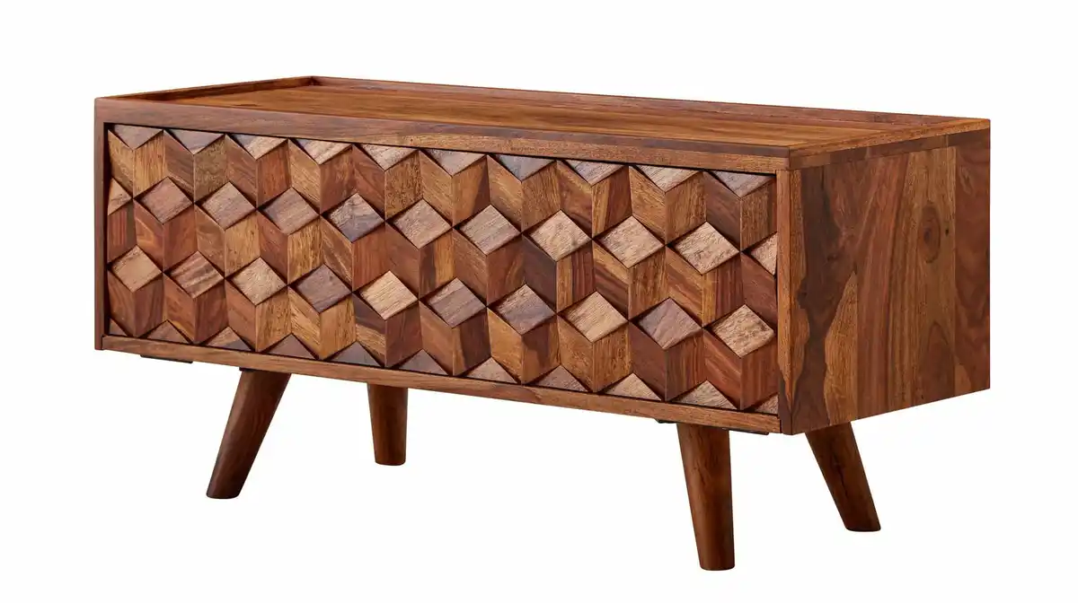 Bild 1 von TV-Lowboard Sheesham massiv lackiert 92 cm - THIRDA