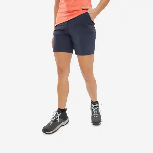 Bild 1 von QUECHUA Wandershorts Damen Bergwandern - MH100 blau