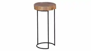 Beistelltisch Akazie massiv lackiert rund 28 x 28 x 55 cm - ACAS