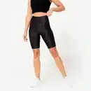 Bild 1 von DOMYOS Shorts Radlerhose Damen dehnbar - Leopardenprint dunkelgrau