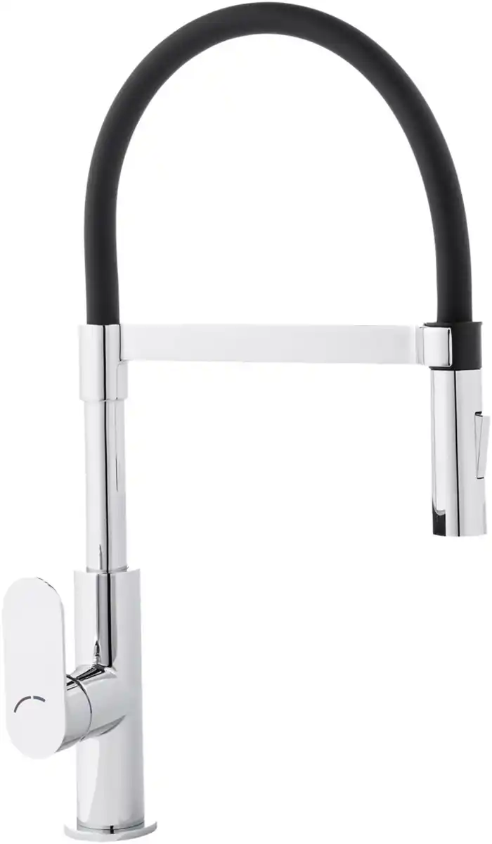 Bild 1 von LIV&BO® Einhebel-Spültischarmatur mit Gummi-Flexschlauch