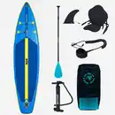 Bild 1 von WATTSUP SUP Set Stand up Paddle aufblasbar mit Sitz 11'6 - Wattsup blau