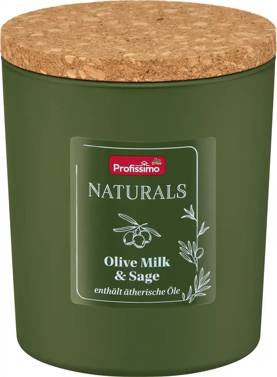 Bild 1 von Profissimo Duftkerze im Glas Olive Milk & Sage