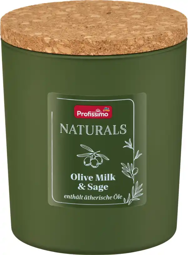 Bild 1 von Profissimo Duftkerze im Glas Olive Milk & Sage