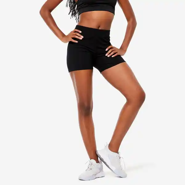 Bild 1 von DOMYOS Shorts Damen Slim - 500 schwarz