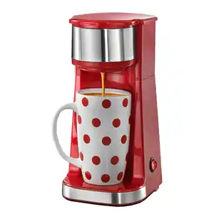 Mini-Kaffeemaschine mit 2 Bechern - Rot