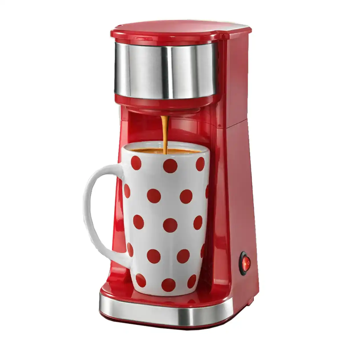 Bild 1 von Mini-Kaffeemaschine mit 2 Bechern - Rot
