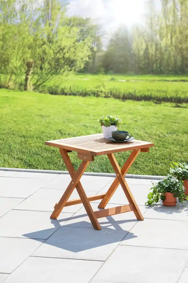 Bild 2 von Akazienholz Gartenklapptisch Beistelltisch 45 cm FSC