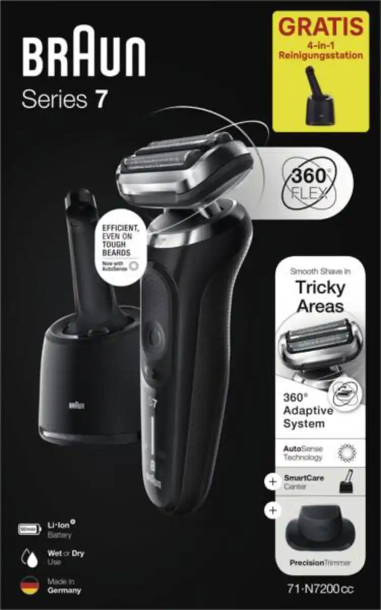 Bild 1 von Braun Personal Care 71-N7200cc Series 7 + gratis Reinigungsstation