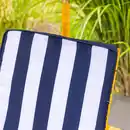 Bild 3 von Kinderliegestuhl-Set mit gestreiftem Sonnenschirm, ca. 52x93,5x62 cm – Natur
