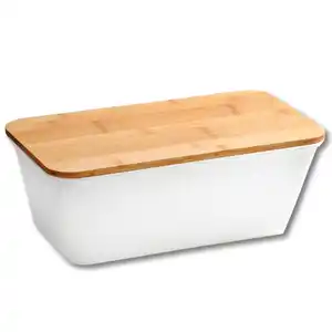 Brotbox, Kunststoff (PP), weiß, FSC