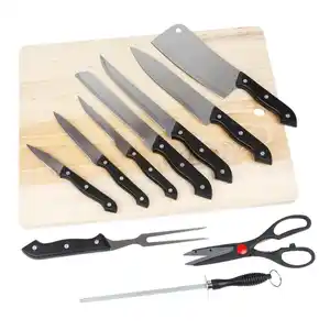 Messer-Set mit Schneidebrett 11-teilig