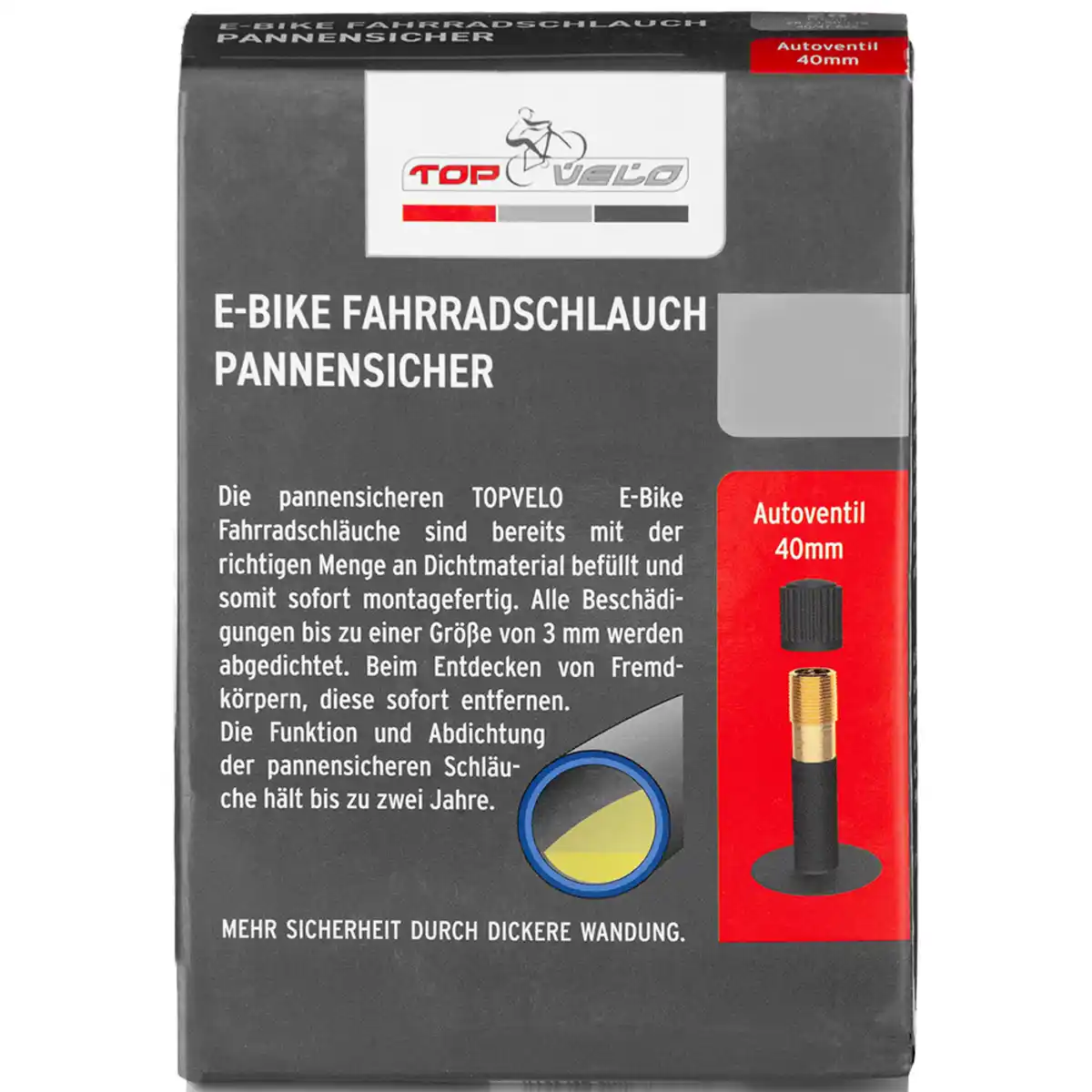 Bild 1 von E-Bike-Fahrradschlauch, AV - 26''