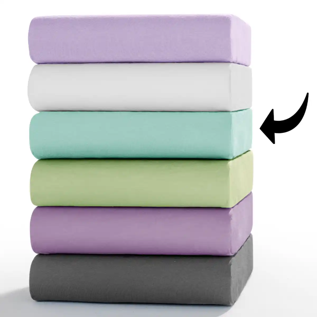 Bild 2 von Mikrofaser-Interlock Spannbetttuch, ca. 140 - 160 x 200 cm 