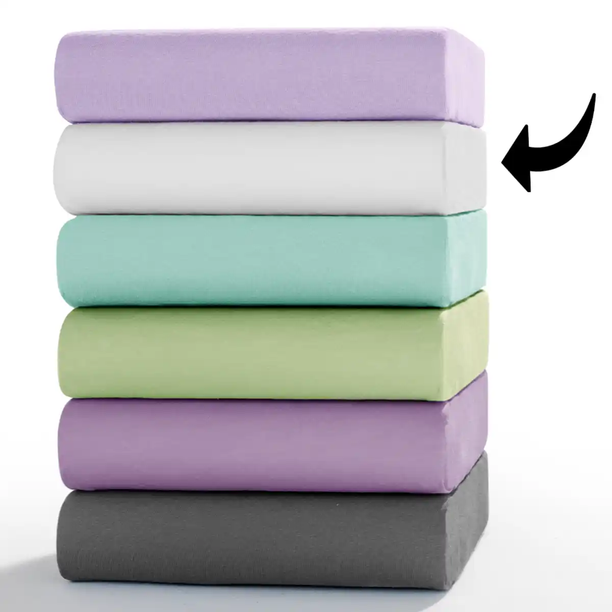 Bild 3 von Mikrofaser-Interlock Spannbetttuch, ca. 140 - 160 x 200 cm 