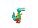 Bild 1 von Metallkrokodil, ca. 26 x 12,5 x 28,5 cm – Multicolor