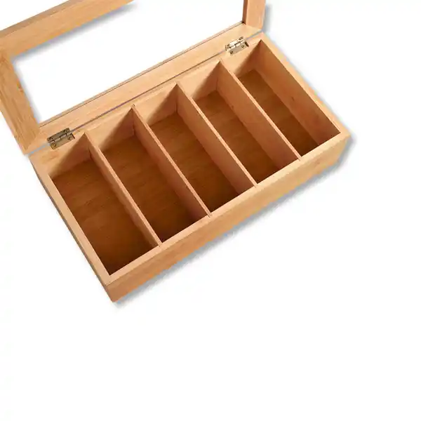Bild 2 von Bambus Teebox mit 5 Fächern