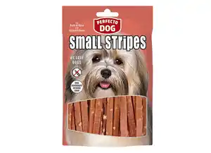 Perfecto Dog Small Stripes mit Huhn & Käse 100g