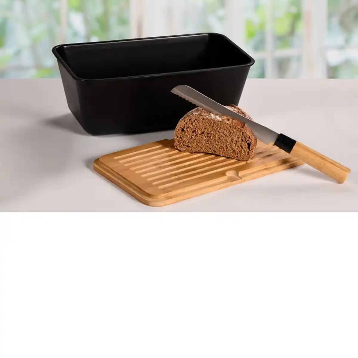 Bild 4 von Brotbox, Kunststoff (PP), schwarz, FSC