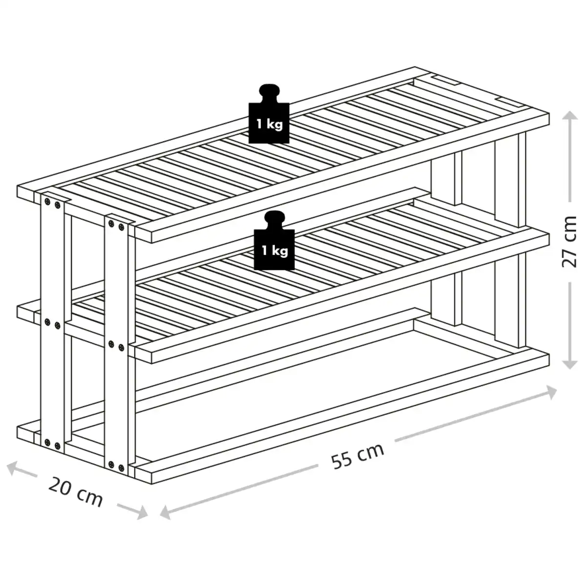 Bild 4 von Küchenregal, Bambus, FSC