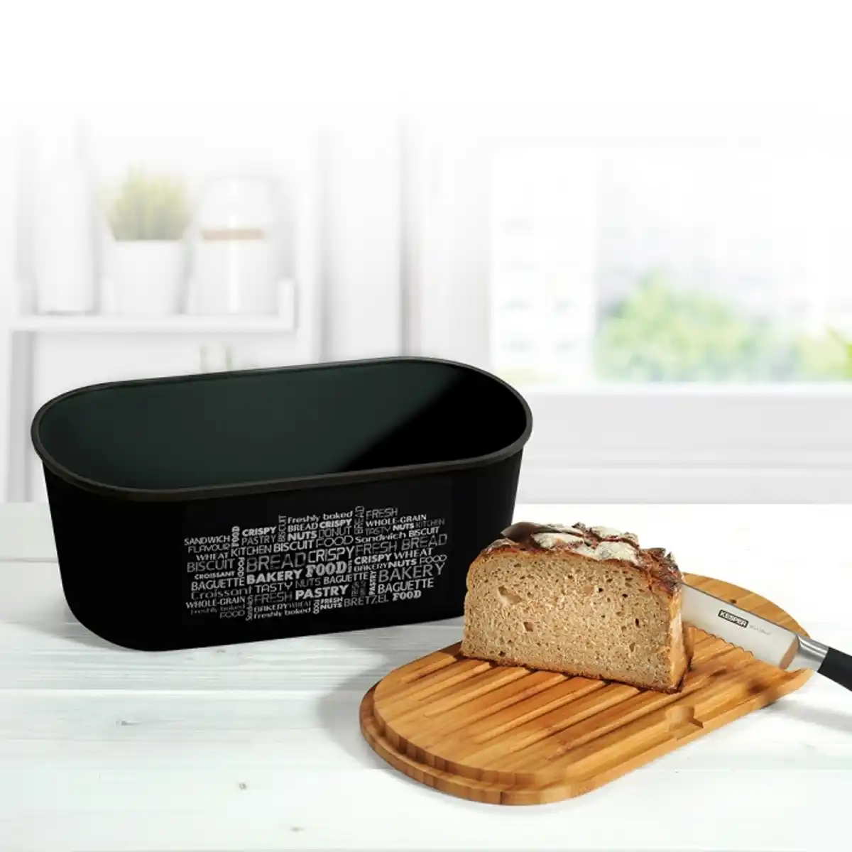 Bild 2 von Brotbox, schwarz, FSC