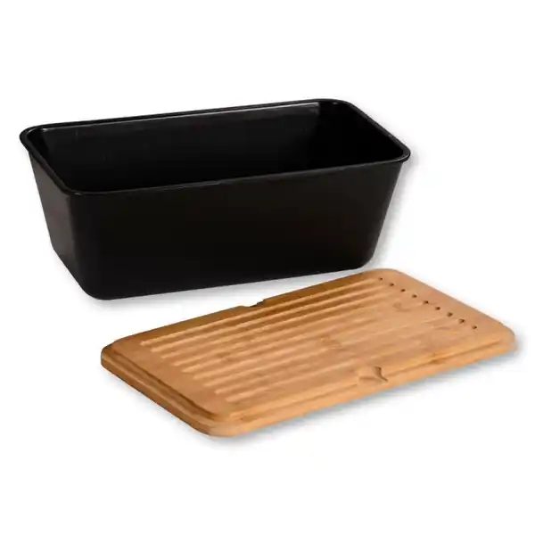 Bild 2 von Brotbox, Kunststoff (PP), schwarz, FSC