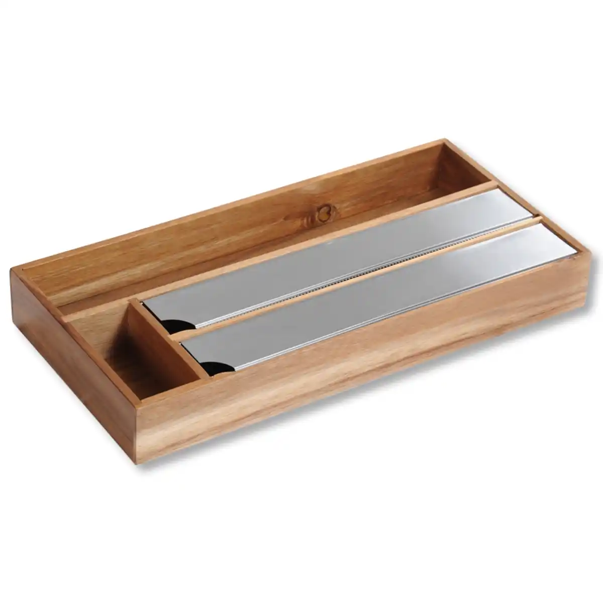 Bild 1 von Folienspender, 4 Fächer, Akazie